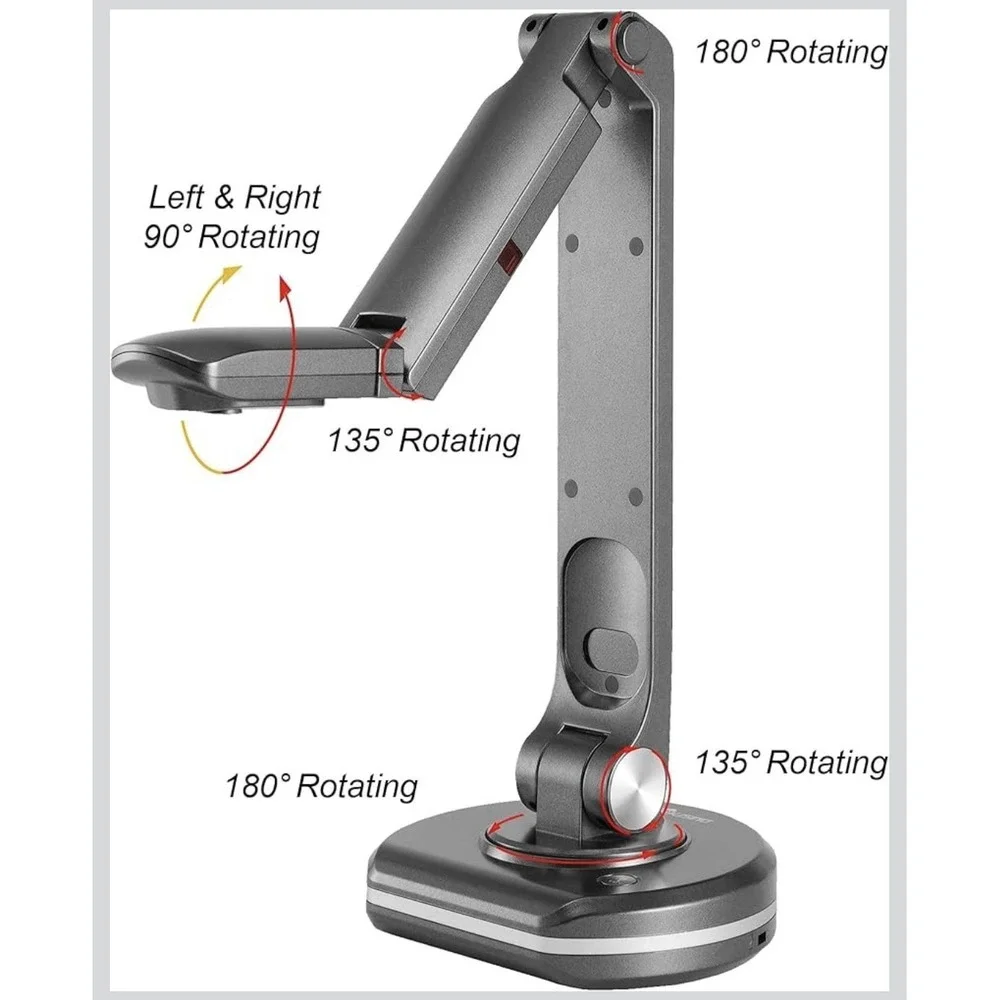 4N27/V500S 8MP Document Camera for Teachers, USBVisualiser for A3 Size, LELight,
